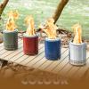 image:imageSmug Table Fire Pit Smokeless Fireplace with Carrying Bag 7inches Outdoor Fireplace with Stand Portable Stove Tabletop Smores Fire Pits for Patio Camping Argent