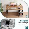 image:imageSmug Computer Desk with Storage Drawers Small Office Desk Modern Simple Study Writing Table for Home Bedroom Spacious 40X24 Desktop with 2Tier Drawer RustRust Brown