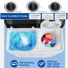 image:imageNictemaw Portable 30Lbs Twin Tub Washing Machine Washer and Dryer Combo Compact Laundry Machine with Drain Pump Time Control SemiAutomatic 19Lbs Washer and 11Lbs Spinner for Apartment Dorms RV30Lbs
