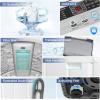 image:imageNictemaw Portable Washing Machine 20Lbs Capacity FullAutomatic Portable Washer 28Cuft Washer and Dryer Combo with Drain Pump LED Display 10 Programs amp 8 Water Levels for Apartments Dorms RvWhite