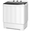 image:imageNictemaw Portable 30Lbs Twin Tub Washing Machine Washer and Dryer Combo Compact Laundry Machine with Drain Pump Time Control SemiAutomatic 19Lbs Washer and 11Lbs Spinner for Apartment Dorms RV30Lbs