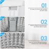 image:imageNictemaw Portable Washing Machine 178Lbs Portable Washer 24 Cuft Full Automatic Compact Laundry Washer with 10 Programs 8 Water Levels Builtin Drain Pump Energy Saving for Apartment Home RVsLight Grey